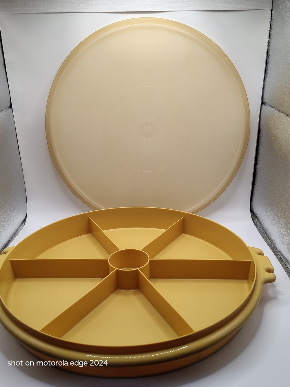 Yellow Plastic Kitchen Storage Container with Matching Lid - Picture 8 of 10